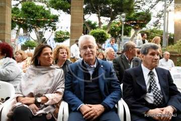  Telde con el empresario Grisaleña en la lectura del pregón de Santiago 2018 (Foto Antonio Alí)